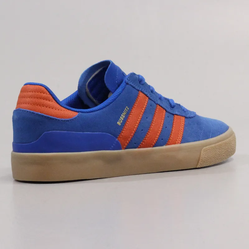 Adidas busenitz blue and organe skateboard shoe