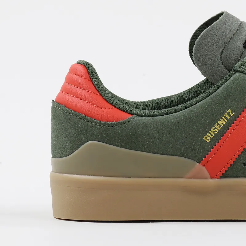 Adidas Skateboarding Busenitz Vulc Shoes Green Raw Amber Gum-1