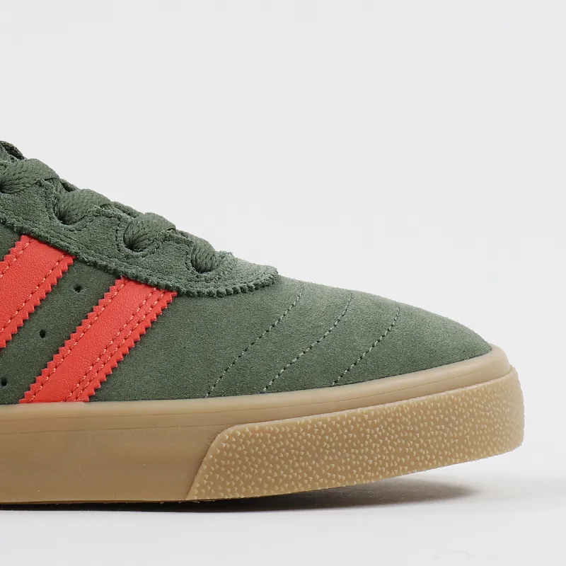 Adidas Skateboarding Busenitz Vulc Shoes Green Raw Amber Gum-2