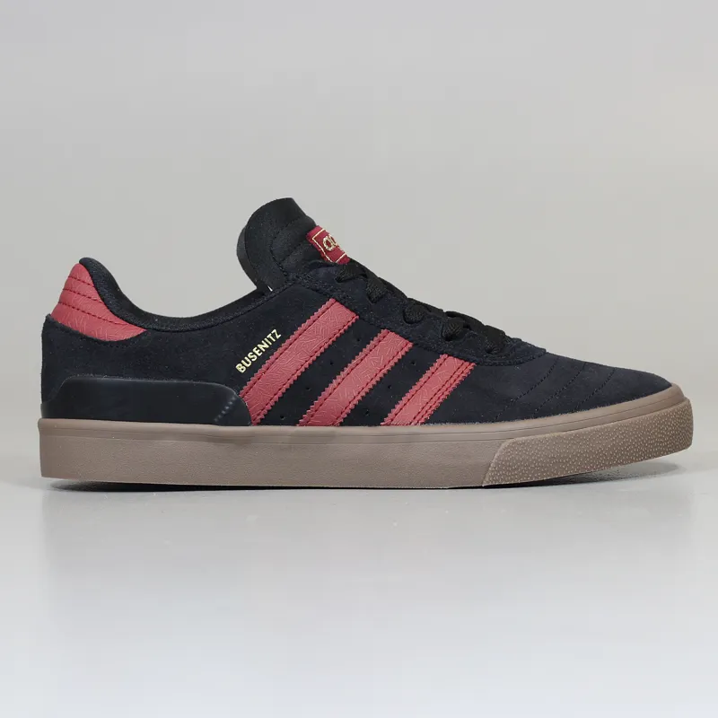 Adidas Skateboarding Vulc Mens Shoes Black Burgundy