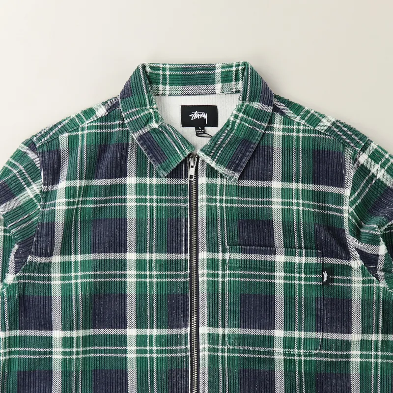 STUSSY/BIG THERMAL ZIP SHIRT// | eBay
