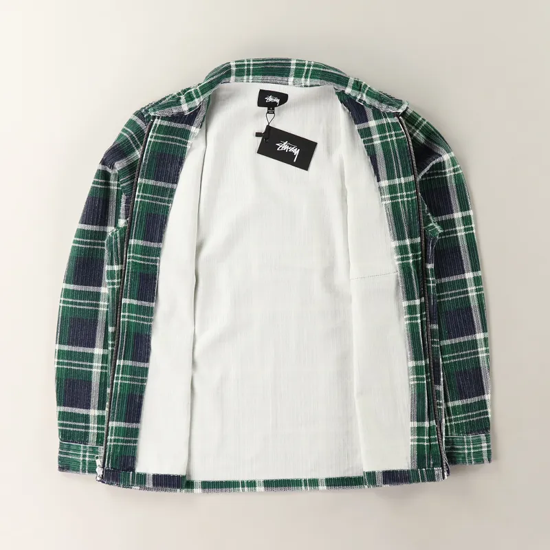 スケートボード stussy Flank Plaid Zip Ls Shir L size Stussy Frank Plaid Zip Shirt in Natural for Men | Lyst