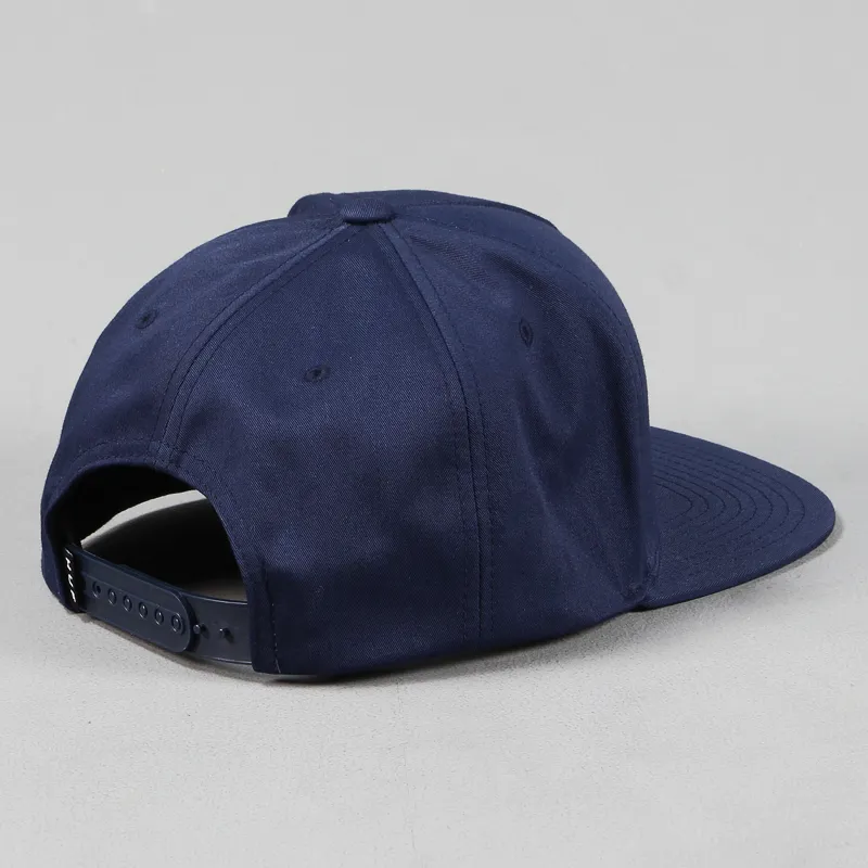 Huf Box Logo Snapback Cap Navy-2