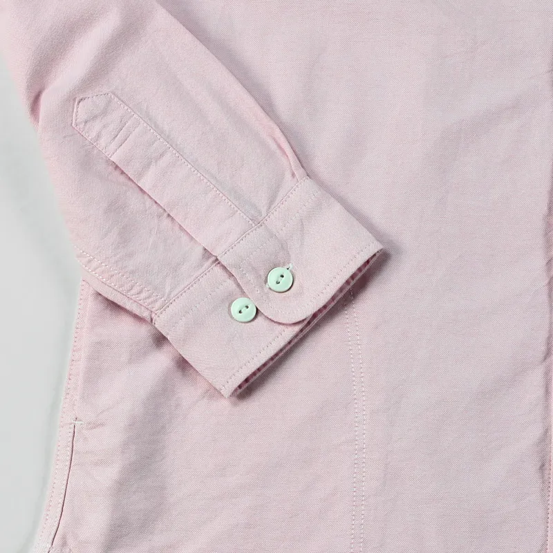 Edwin Long Sleeve Cadet Shirt Pink-2