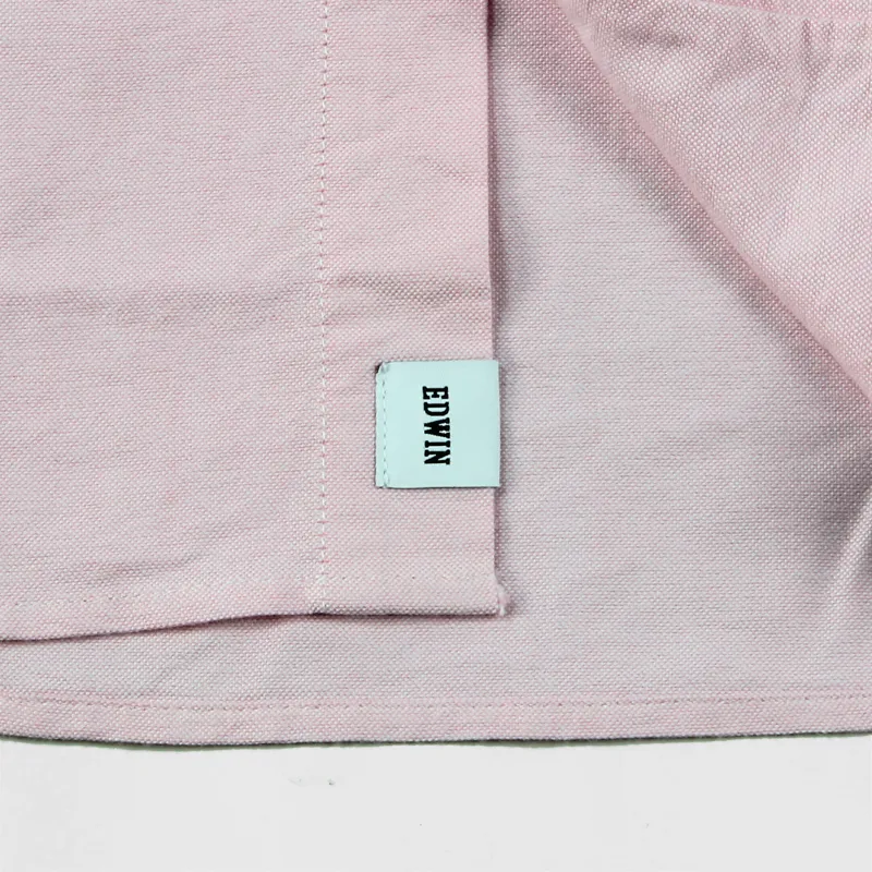 Edwin Long Sleeve Cadet Shirt Pink-3
