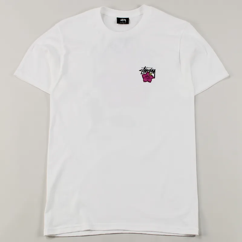 Stussy Cali Rose T Shirt White-1