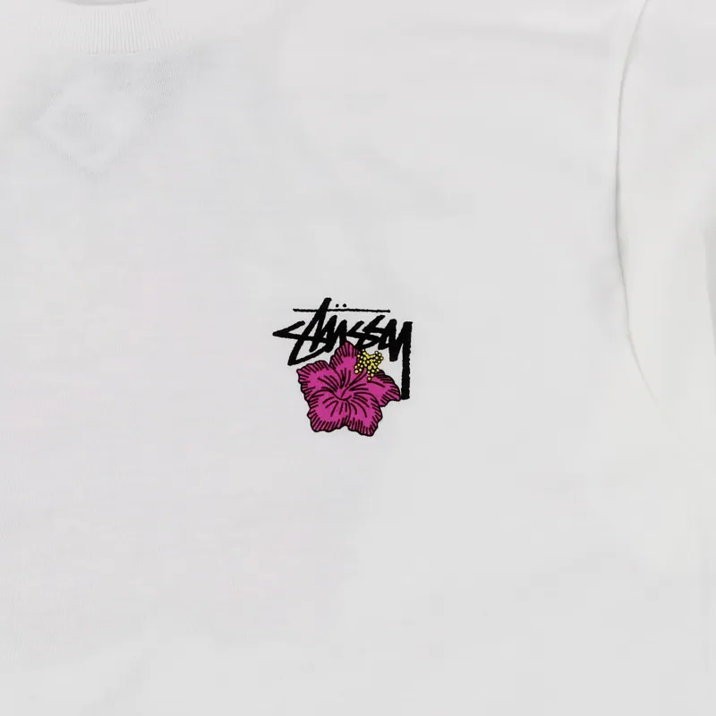Stussy Cali Rose T Shirt White-2