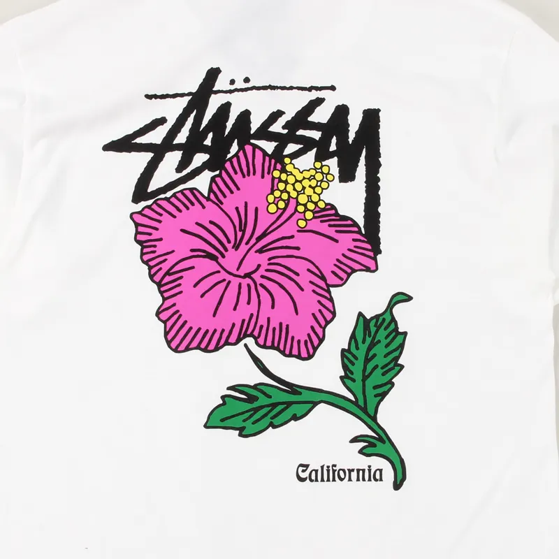 Stussy Cali Rose T Shirt White-3