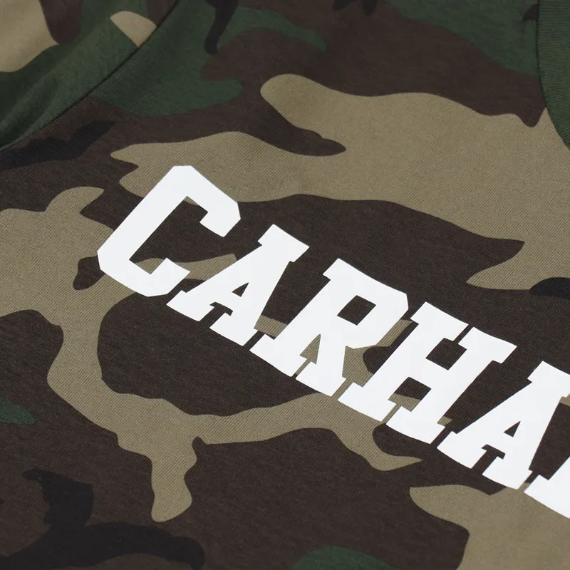 Carhartt WIP College T Shirt Camo Laurel White-2