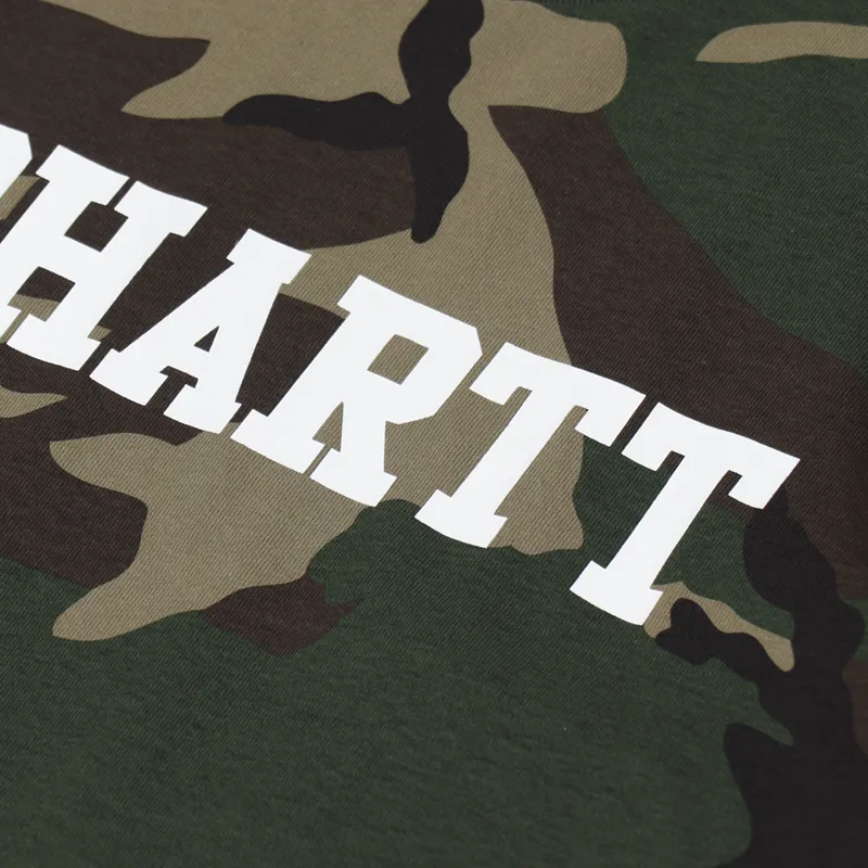 Carhartt WIP College T Shirt Camo Laurel White-3
