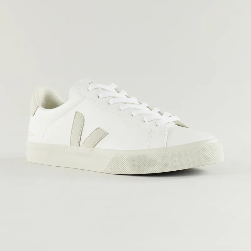 Veja Campo Chromefree Leather Shoes White Natural-4