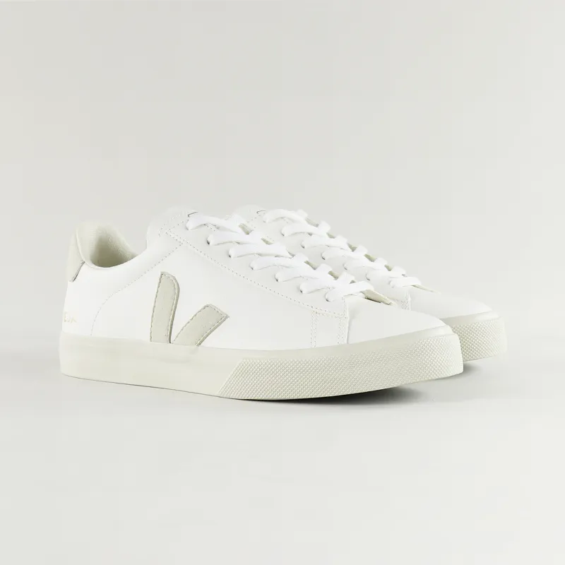 Veja Campo Chromefree Leather Shoes White Natural