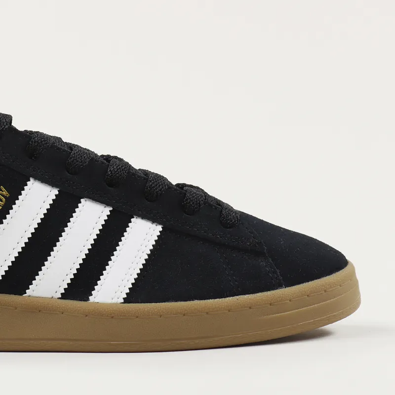 Adidas Skateboarding Campus ADV Shoes Black White Gum-2