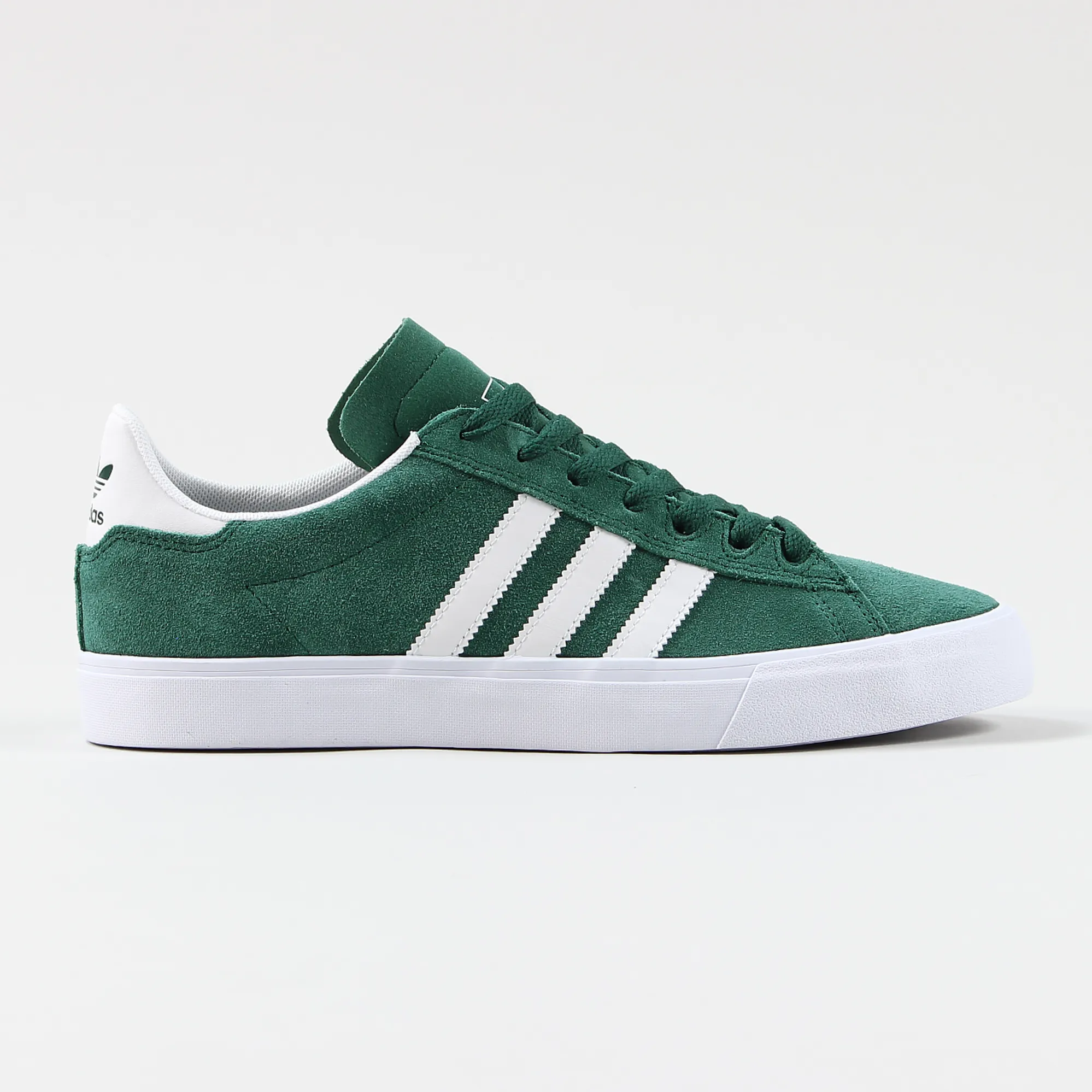 Adidas Skateboarding Mens Campus Vulc II ADV Trainer Shoes Green Adidas Skateboarding Mens Campus Vulc II ADV Trainer Shoes Green