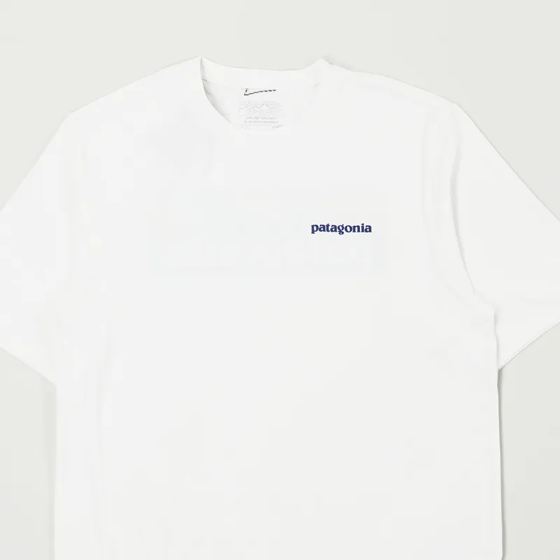 Patagonia Capilene Cool Daily Graphic T Shirt Boardshort Logo White-2