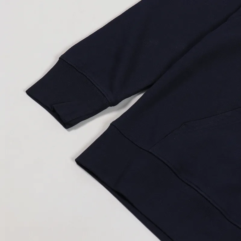 Carhartt WIP Hooded College Sweat Dark Navy White-2