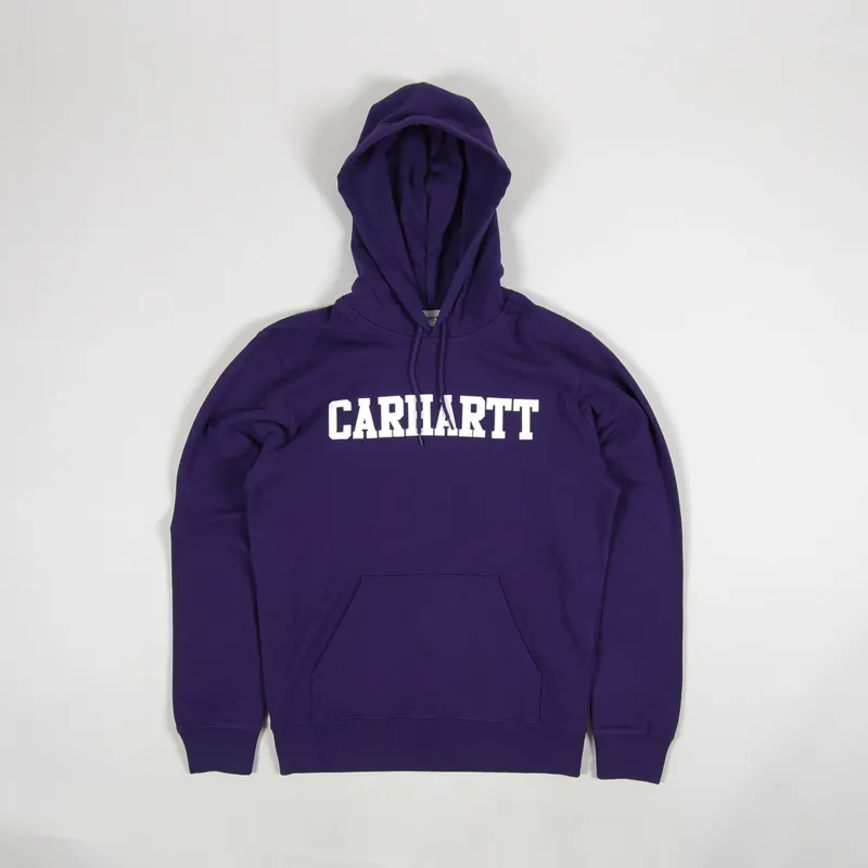 Carhartt WIP Hooded College Sweat Royal Violet White