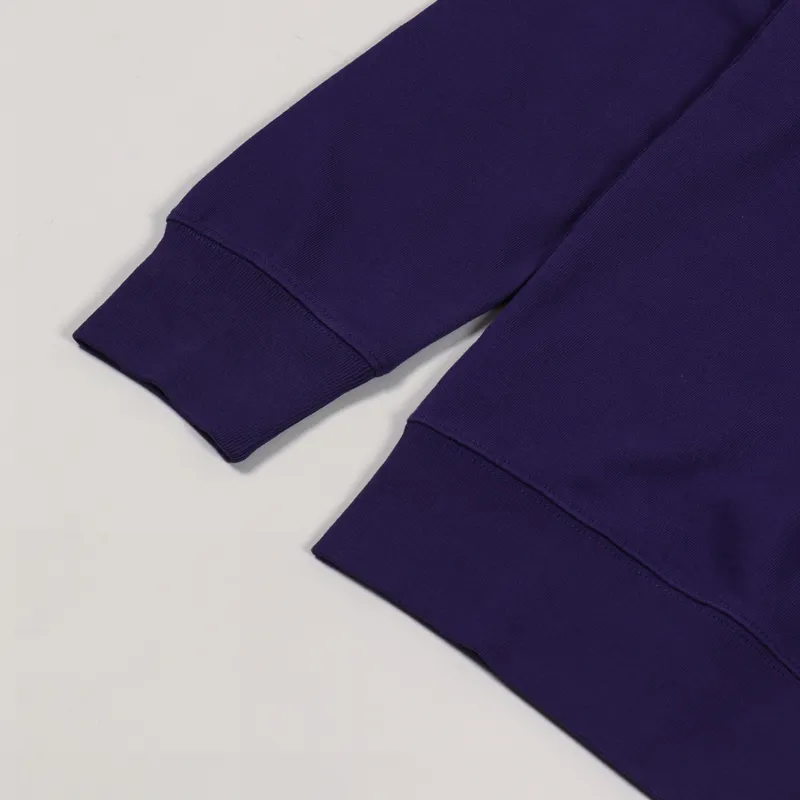 Carhartt WIP College Sweat Royal Violet White-2