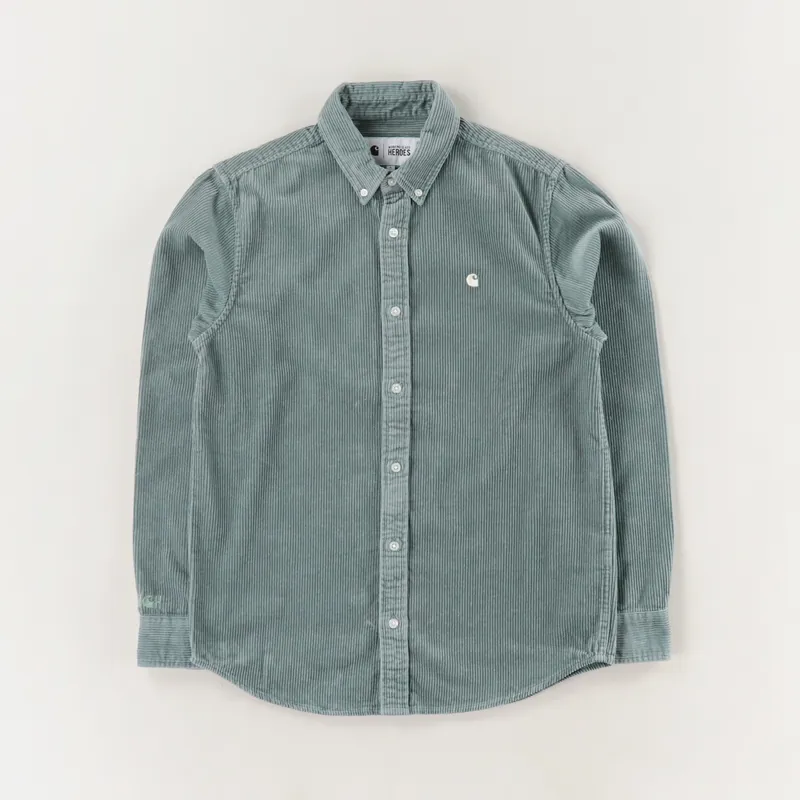Carhartt WIP x Working Class Heroes Madison Cord Shirt Cloudy Flour
