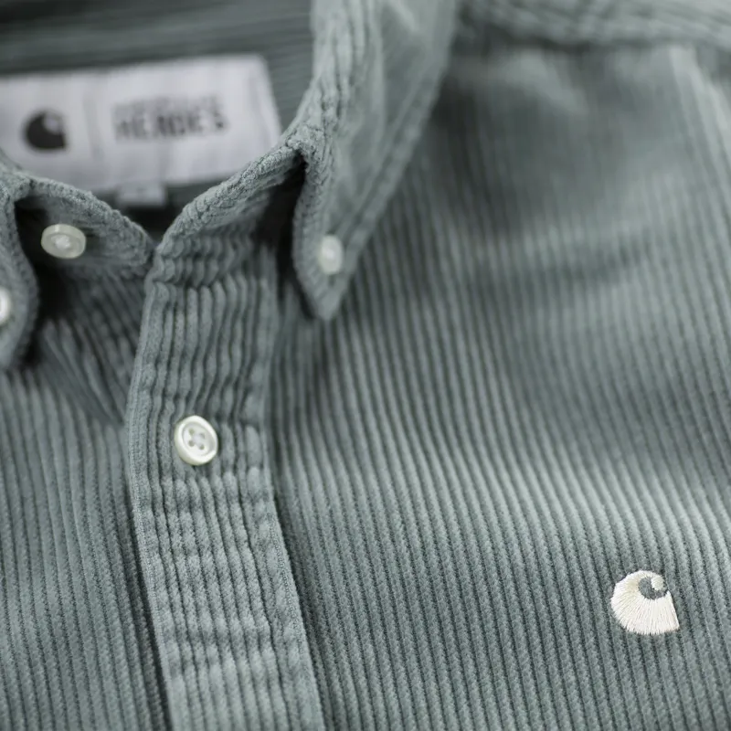 Carhartt WIP x Working Class Heroes Madison Cord Shirt Cloudy Flour-2