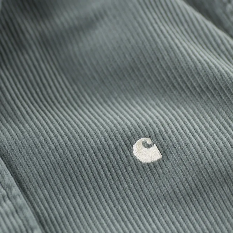Carhartt WIP x Working Class Heroes Madison Cord Shirt Cloudy Flour-9