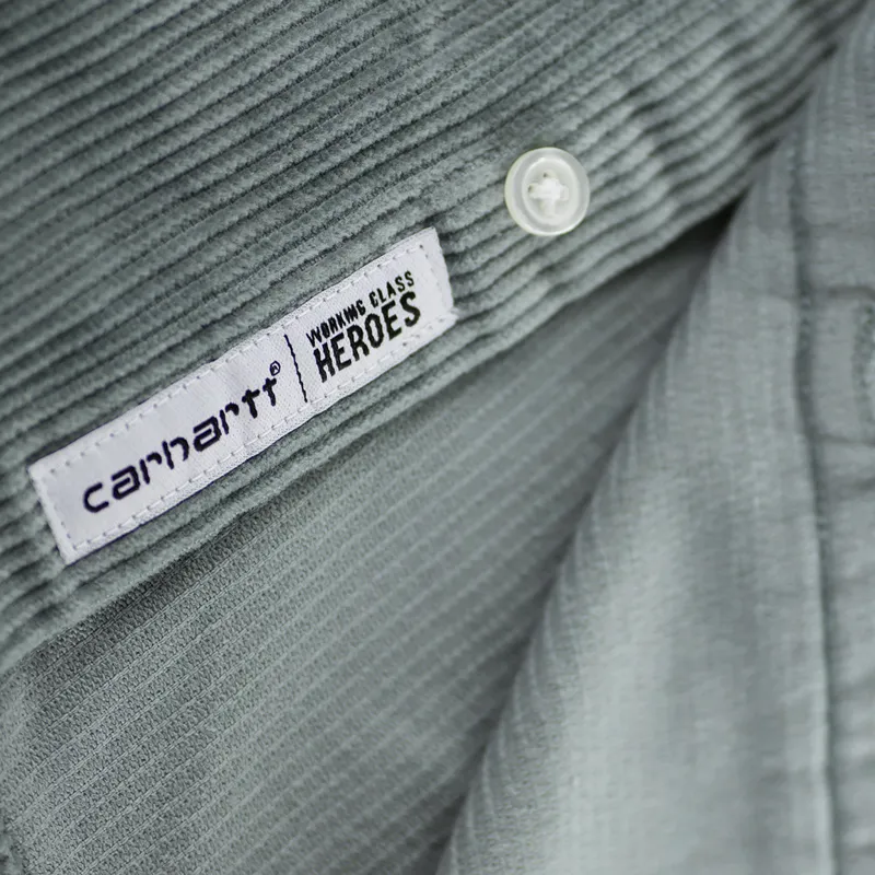 Carhartt WIP x Working Class Heroes Madison Cord Shirt Cloudy Flour-3