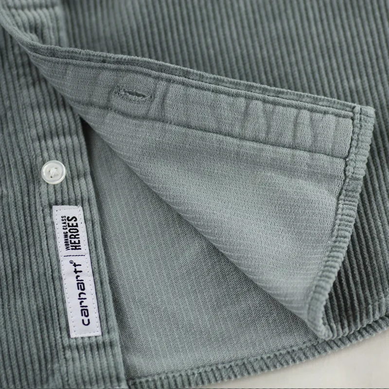 Carhartt WIP x Working Class Heroes Madison Cord Shirt Cloudy Flour-8