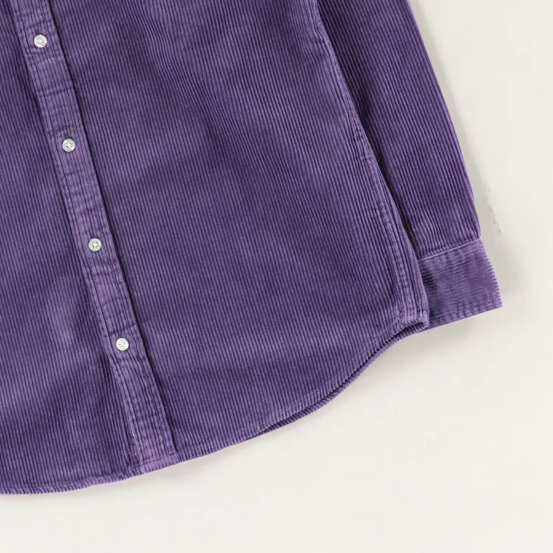 Carhartt WIP x Working Class Heroes Madison Cord Shirt Dusty Mauve-11