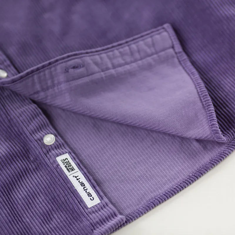 Carhartt WIP x Working Class Heroes Madison Cord Shirt Dusty Mauve-8