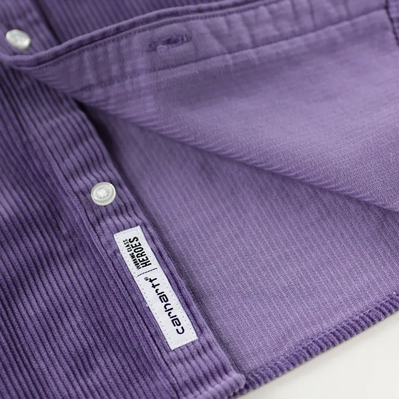 Carhartt WIP x Working Class Heroes Madison Cord Shirt Dusty Mauve-4