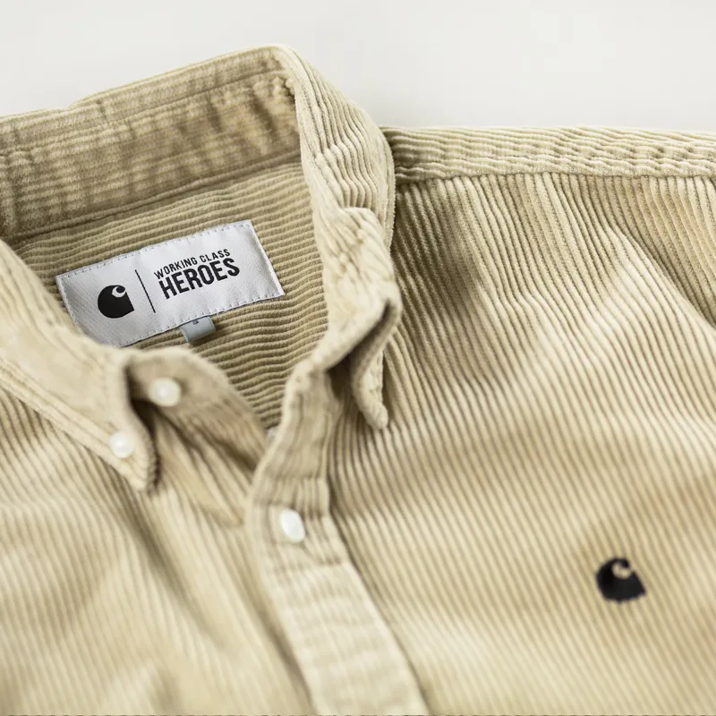 Carhartt WIP x Working Class Heroes Madison Cord Shirt Wall Black-2