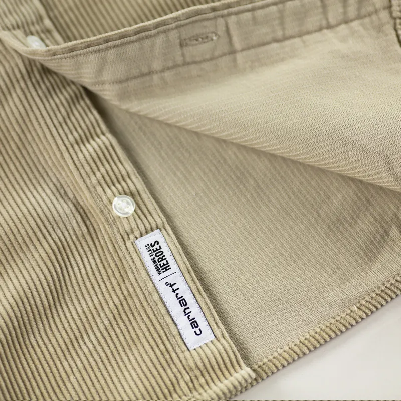 Carhartt WIP x Working Class Heroes Madison Cord Shirt Wall Black-4