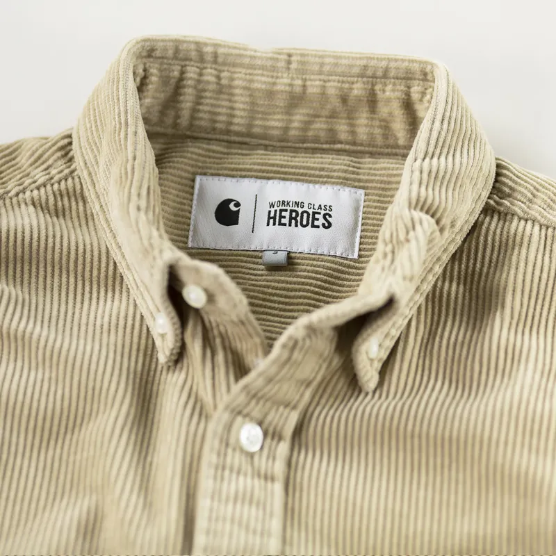 Carhartt WIP x Working Class Heroes Madison Cord Shirt Wall Black-6
