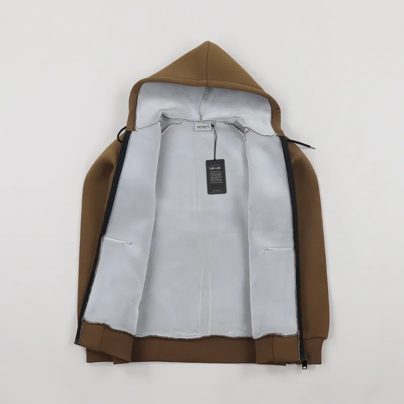 Carhartt WIP Car-Lux Hooded Jacket Hamilton Brown-3