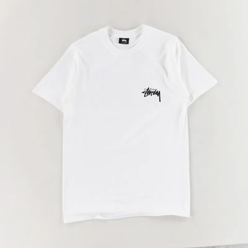 Stussy Carp Stock T Shirt White-1