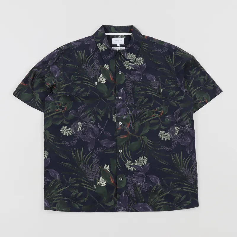 Norse Projects Carsten Print Shirt Dark Navy