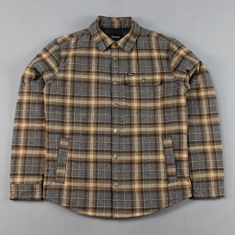 Brixton Cass Jacket Navy Brown