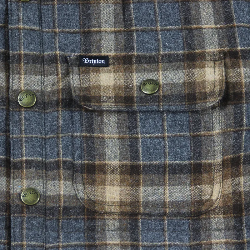 Brixton Cass Jacket Navy Brown-4