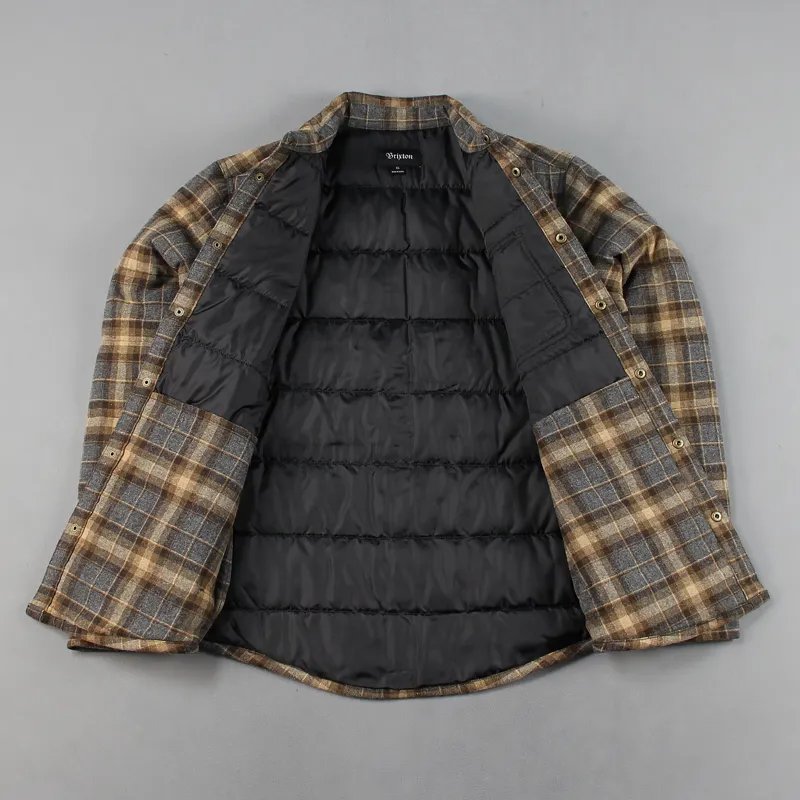 Brixton Cass Jacket Navy Brown-1