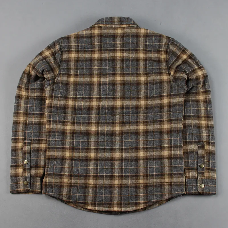 Brixton Cass Jacket Navy Brown-2