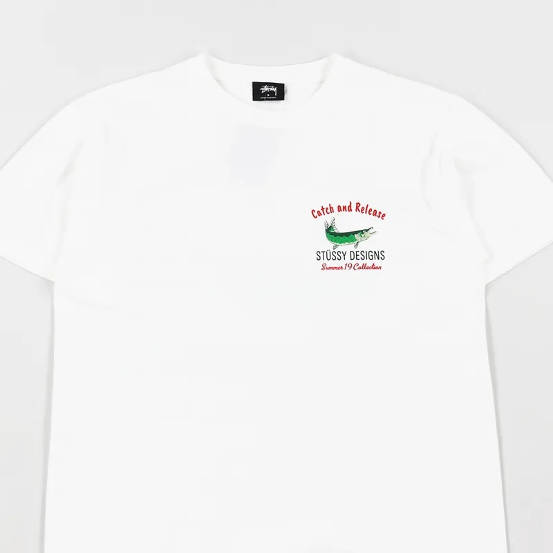 Stussy Catch And Release T Shirt Natural-2