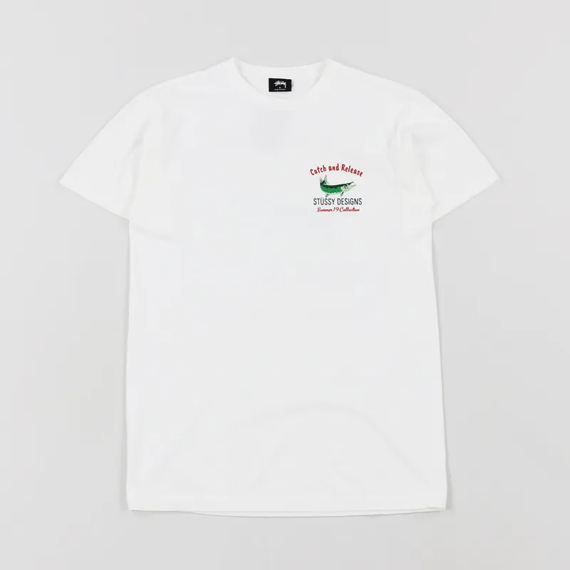 Stussy Catch And Release T Shirt Natural-1
