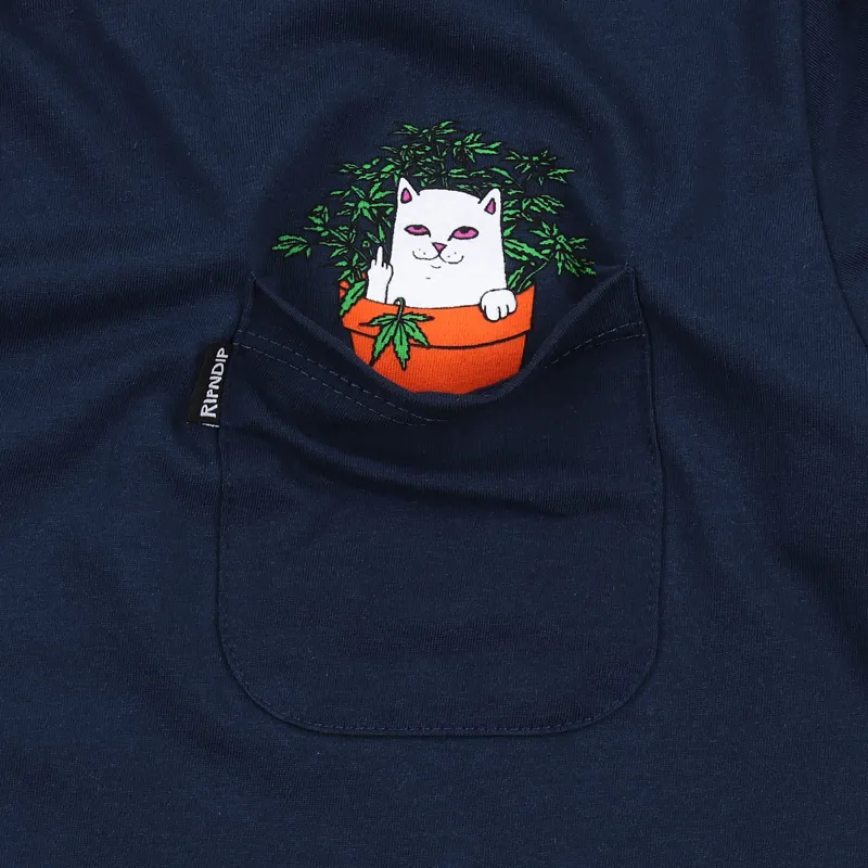 Ripndip Cat Nip T Shirt Navy-2