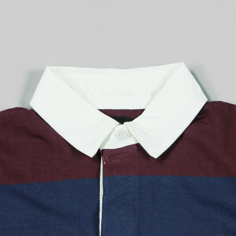 Dickies Cedar Key Rugby Shirt Maroon-1