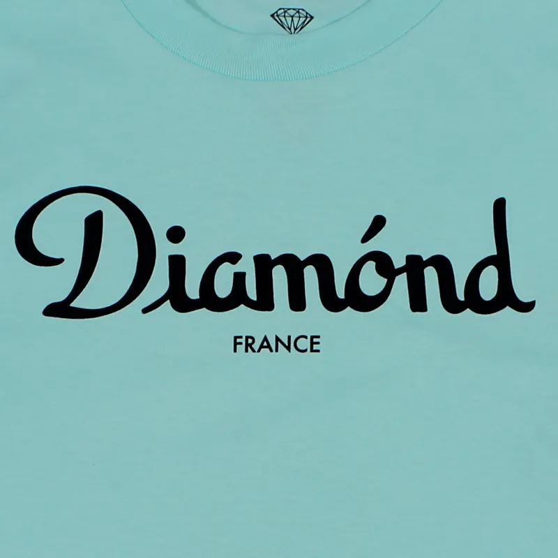 Diamond Supply Co. Champagne T Shirt Blue-1