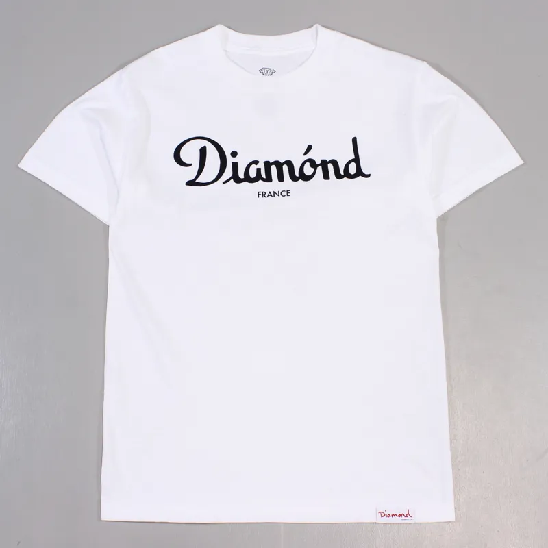 Diamond Supply Co. Champagne T Shirt White