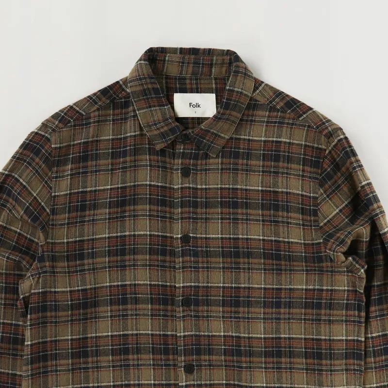 Folk Checked Shirt Brown Multi Check-1