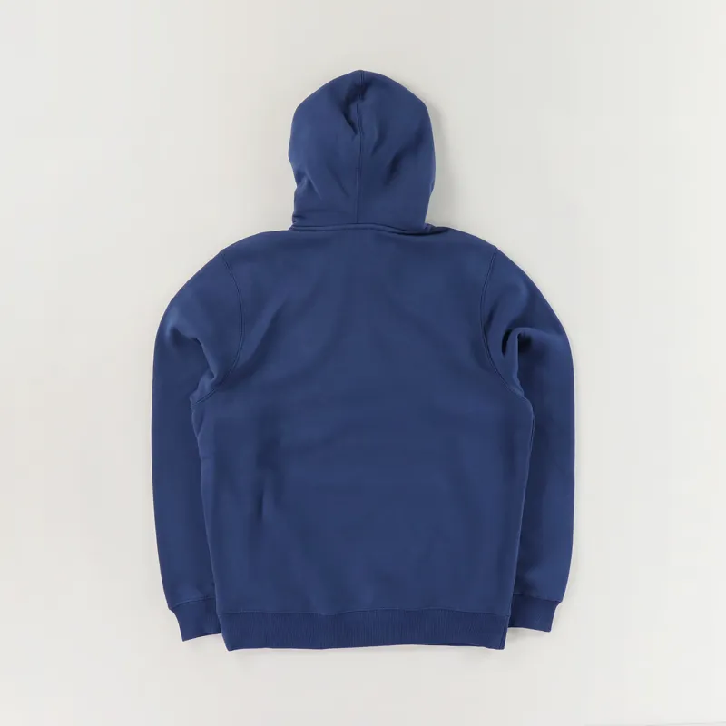 Stussy Chenille Crown Applique Logo Pullover Hoodie Navy Blue