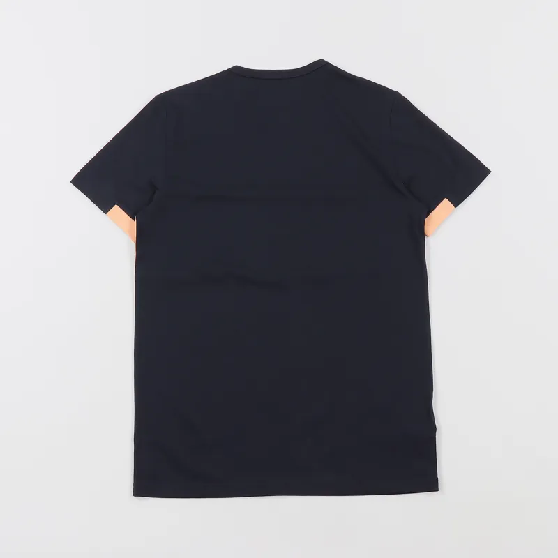Fred Perry Chest Panel T Shirt Navy-2