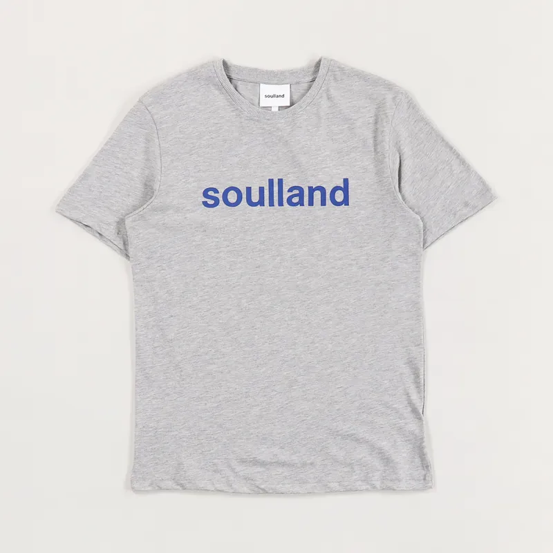 Soulland Chuck T Shirt Grey Melange